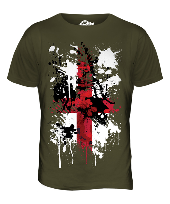 T-SHIRT TOP ENGLISH FLAG GEORGES DAY 