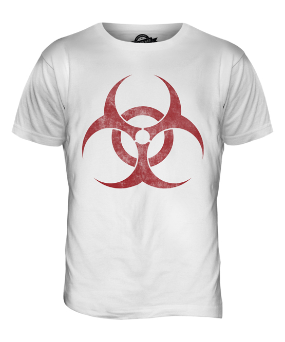BIOHAZARD SYMBOL FADED MENS T SHIRT TEE SHIRT XS S M L XL 2XL 3XL 4XL