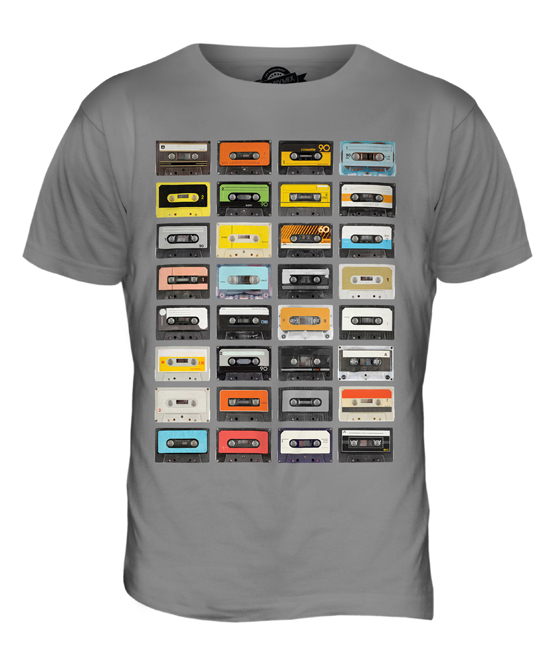 Retro Cassette Tapes Mens Sport Mesh T-Shirt 