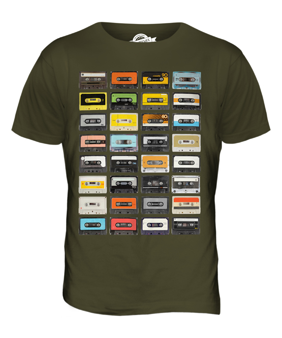 Retro Cassette Tapes Mens Sport Mesh T-Shirt 