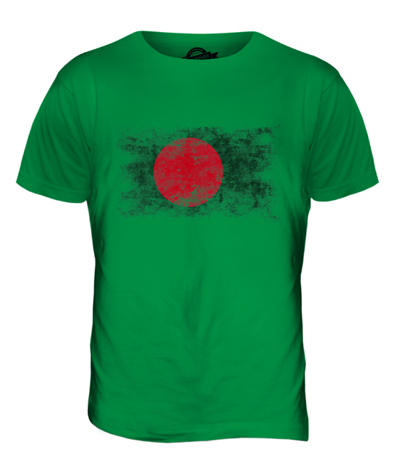 BANGLADESH DISTRESSED FLAG MENS T-SHIRT TOP BANGLADESHI