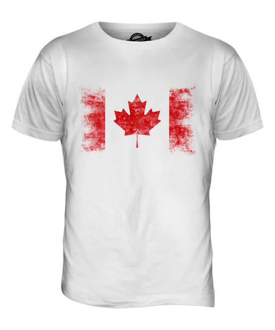 CANADA DISTRESSED FLAG UNISEX HOODIE TOP CANADIAN FOOTBALL JERSEY GIFT