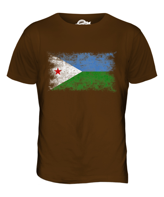 DJIBOUTI DISTRESSED FLAG MENS T-SHIRT TOP J?B?T? DJIBOUTIAN DJIBOUTI SHIRT