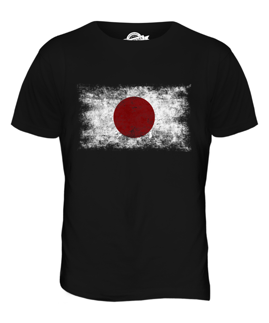 JAPAN DISTRESSED FLAG MENS T-SHIRT TOP NIHON JAPANESE NIPPON