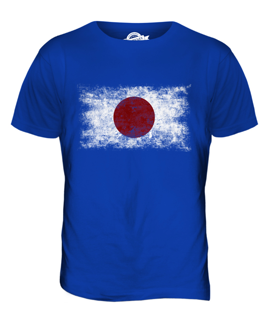 JAPAN DISTRESSED FLAG MENS T-SHIRT TOP NIHON JAPANESE NIPPON