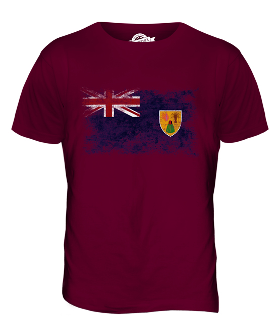 ISOLE TURKS E CAICOS BANDIERA VENDEMMIA T-SHIRT UOMO TEE SHIRT XS S M L XL 2XL - Foto 6 di 21
