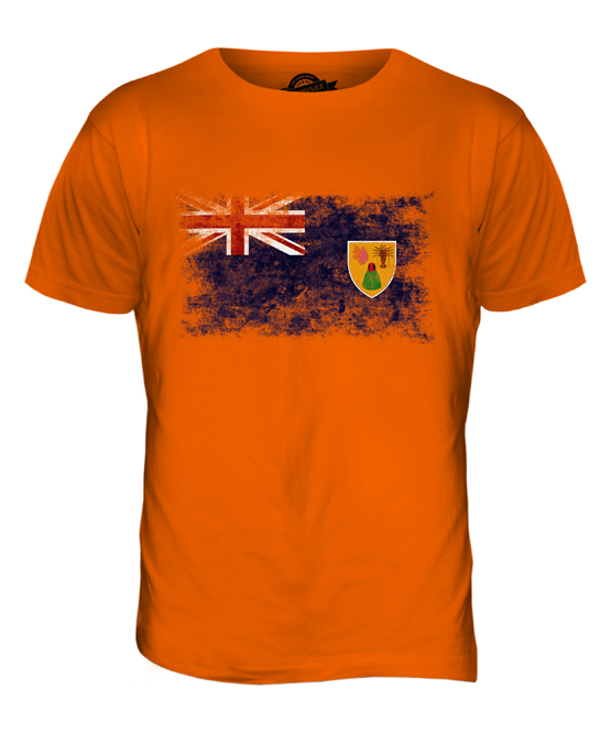 ISOLE TURKS E CAICOS BANDIERA VENDEMMIA T-SHIRT UOMO TEE SHIRT XS S M L XL 2XL - Foto 8 di 21