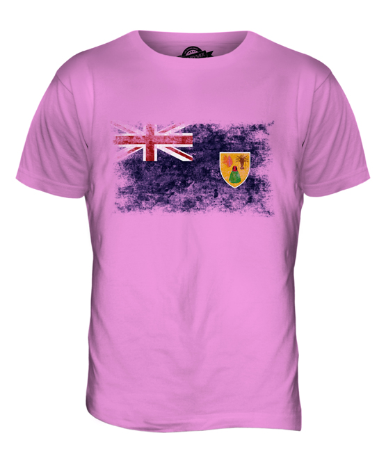 ISOLE TURKS E CAICOS BANDIERA VENDEMMIA T-SHIRT UOMO TEE SHIRT XS S M L XL 2XL - Foto 20 di 21