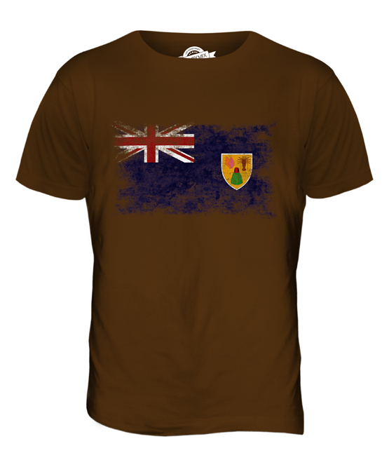 ISOLE TURKS E CAICOS BANDIERA VENDEMMIA T-SHIRT UOMO TEE SHIRT XS S M L XL 2XL - Foto 14 di 21