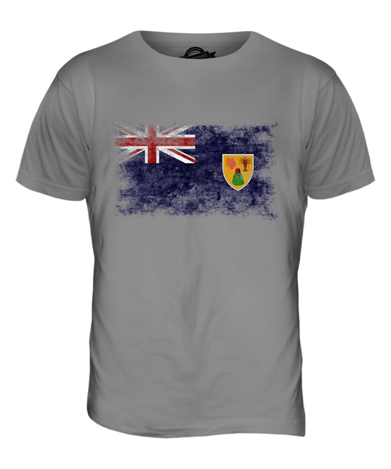 ISOLE TURKS E CAICOS BANDIERA VENDEMMIA T-SHIRT UOMO TEE SHIRT XS S M L XL 2XL - Foto 21 di 21