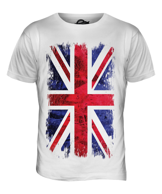 UNION JACK GRUNGE FLAG MENS T-SHIRT TEE TOP UK GB GREAT BRITAIN UNITED KINGDOM