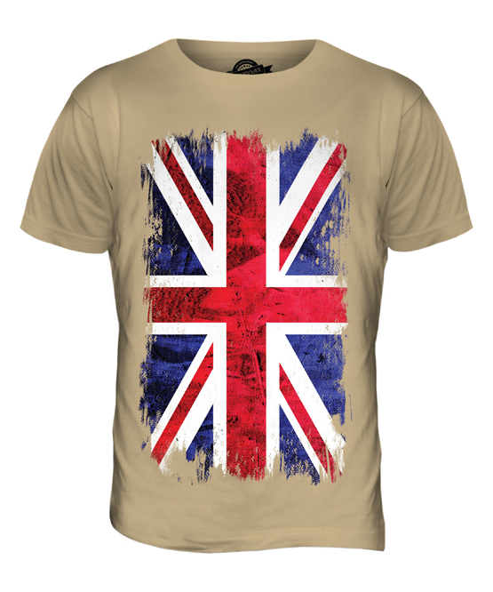 Maglietta Union Jack Bandiera Gran Bretagna | Uomo Unisex, Cotone Pesante, Taglie Forti Fino A 6XL | Regno Unito, Inghilterra, UK