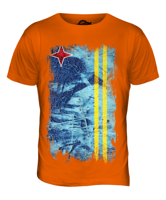 ARUBA GRUNGE FLAG MENS T-SHIRT TEE TOP ARUBAN SHIRT FOOTBALL JERSEY GIFT - Picture 8 of 21