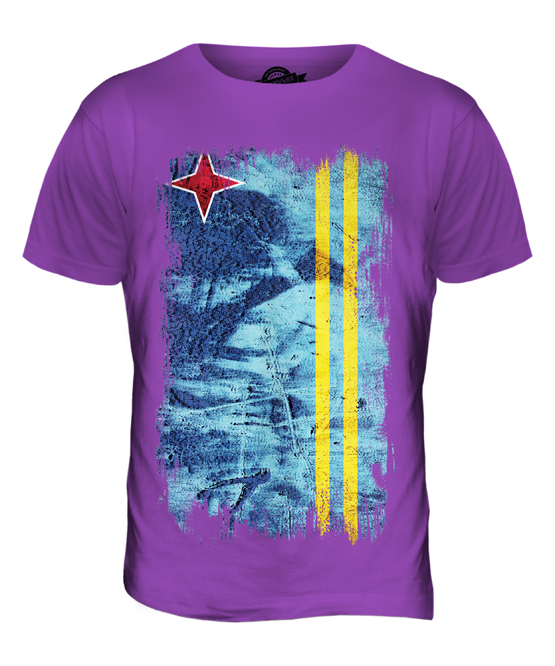 ARUBA GRUNGE FLAG MENS T-SHIRT TEE TOP ARUBAN SHIRT FOOTBALL JERSEY GIFT - Picture 19 of 21