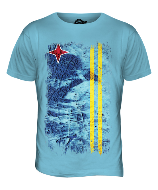 ARUBA GRUNGE FLAG MENS T-SHIRT TEE TOP ARUBAN SHIRT FOOTBALL JERSEY GIFT - Picture 17 of 21