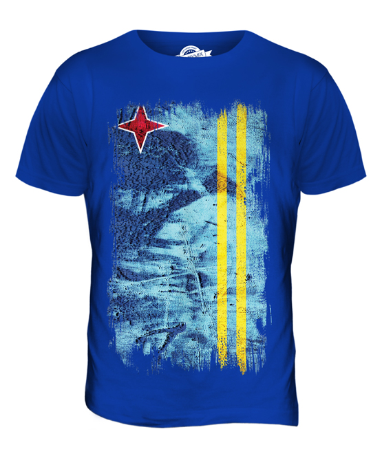 ARUBA GRUNGE FLAG MENS T-SHIRT TEE TOP ARUBAN SHIRT FOOTBALL JERSEY GIFT - Picture 18 of 21