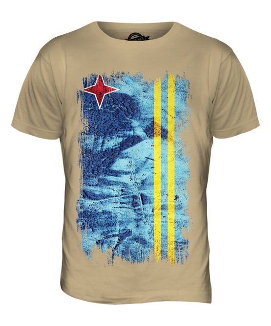 ARUBA GRUNGE FLAG MENS T-SHIRT TEE TOP ARUBAN SHIRT FOOTBALL JERSEY GIFT - Picture 16 of 21