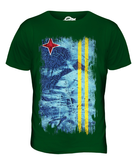 ARUBA GRUNGE FLAG MENS T-SHIRT TEE TOP ARUBAN SHIRT FOOTBALL JERSEY GIFT - Picture 13 of 21