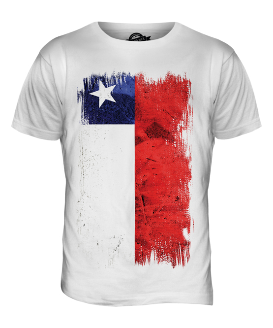 CHILE GRUNGE FLAG MENS T-SHIRT TEE TOP CHILEAN SHIRT FOOTBALL JERSEY GIFT