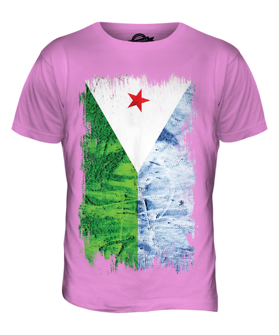 DJIBOUTI GRUNGE FLAG MENS T-SHIRT TEE TOP J?B?T? DJIBOUTIAN DJIBOUTI SHIRT