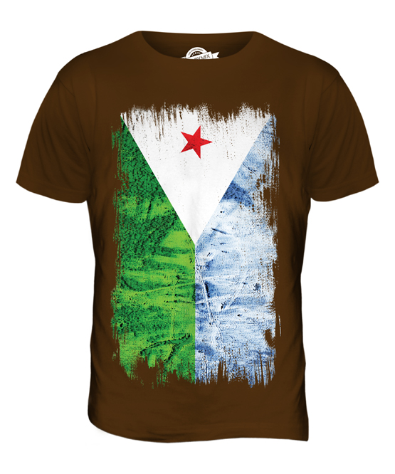 DJIBOUTI GRUNGE FLAG MENS T-SHIRT TEE TOP J?B?T? DJIBOUTIAN DJIBOUTI SHIRT