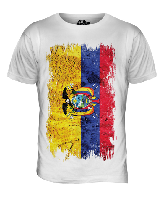 ECUADOR GRUNGE FLAG MENS T SHIRT TEE SHIRT XS S M L XL 2XL 3XL 4XL 5XL