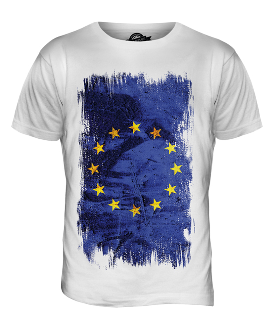 EUROPEAN UNION GRUNGE FLAG MENS T-SHIRT TEE TOP FOOTBALL GIFT SHIRT