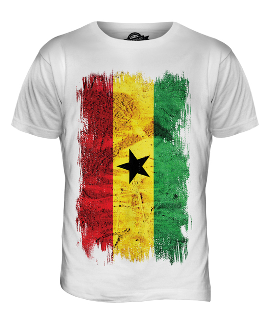 GHANA GRUNGE FLAG MENS T SHIRT TEE SHIRT XS S M L XL 2XL 3XL 4XL 5XL