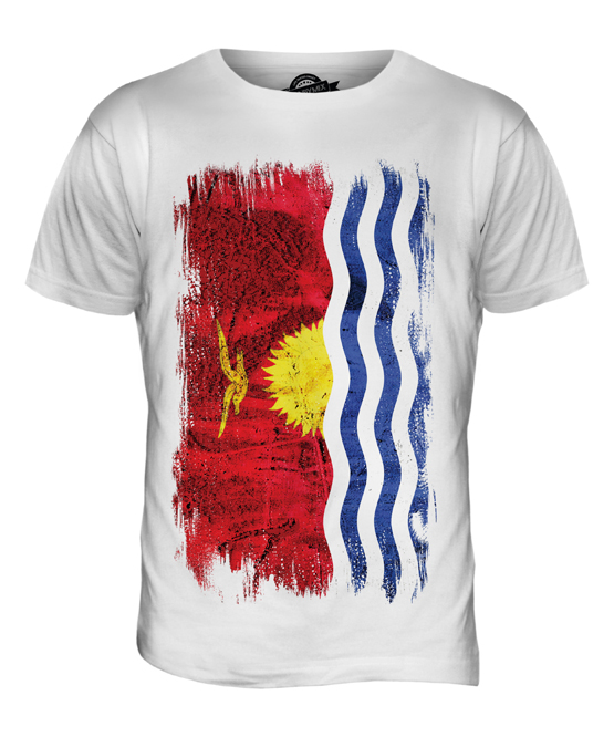 KIRIBATI GRUNGE FLAG MENS T SHIRT TEE SHIRT XS S M L XL 2XL 3XL 4XL 5XL