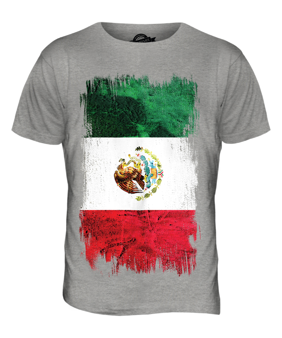 MEXICO FADED FLAG MENS T-SHIRT TEE TOP MÉXICO MEXICAN M?XIHCO SHIRT FOOTBALL