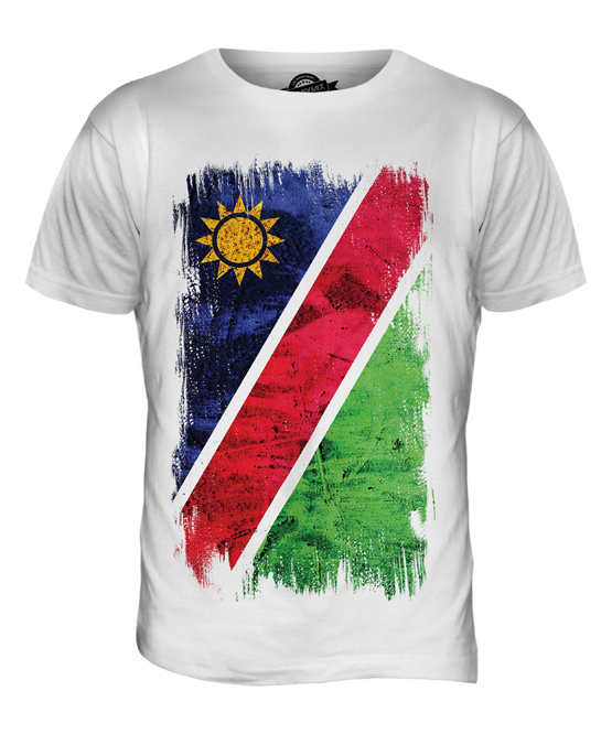 NAMIBIA GRUNGE FLAG MENS T-SHIRT TEE TOP NAMIBIAN SHIRT FOOTBALL JERSEY GIFT