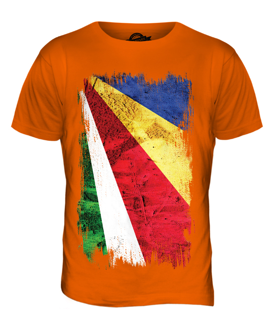 SEYCHELLEN GRUNGE FLAGGE HERREN T-SHIRT TEE SHIRT XS S M L XL 2XL 3XL 4XL 5XL - Bild 8 von 21
