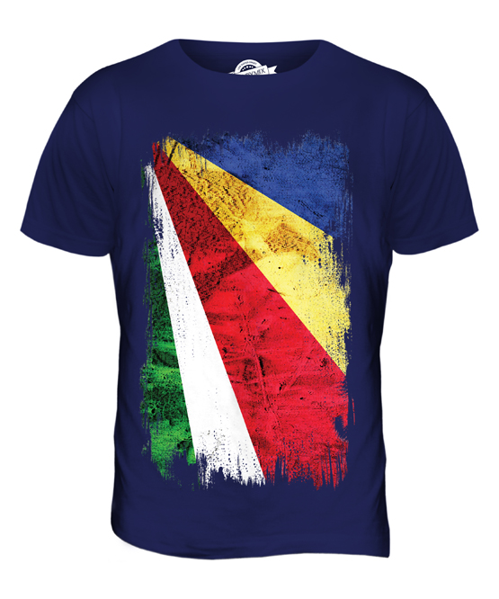 SEYCHELLEN GRUNGE FLAGGE HERREN T-SHIRT TEE SHIRT XS S M L XL 2XL 3XL 4XL 5XL - Bild 5 von 21
