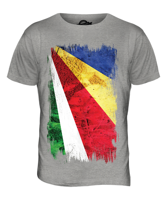 SEYCHELLEN GRUNGE FLAGGE HERREN T-SHIRT TEE SHIRT XS S M L XL 2XL 3XL 4XL 5XL - Bild 4 von 21