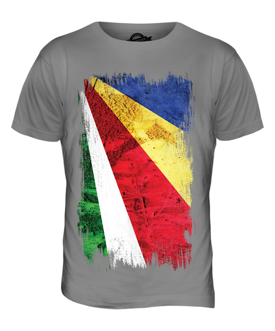 SEYCHELLEN GRUNGE FLAGGE HERREN T-SHIRT TEE SHIRT XS S M L XL 2XL 3XL 4XL 5XL - Bild 21 von 21