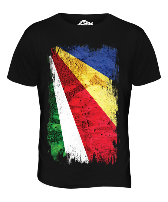 SEYCHELLEN GRUNGE FLAGGE HERREN T-SHIRT TEE SHIRT XS S M L XL 2XL 3XL 4XL 5XL - Bild 3 von 21