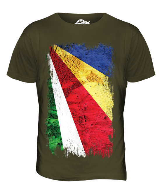 SEYCHELLEN GRUNGE FLAGGE HERREN T-SHIRT TEE SHIRT XS S M L XL 2XL 3XL 4XL 5XL - Bild 15 von 21
