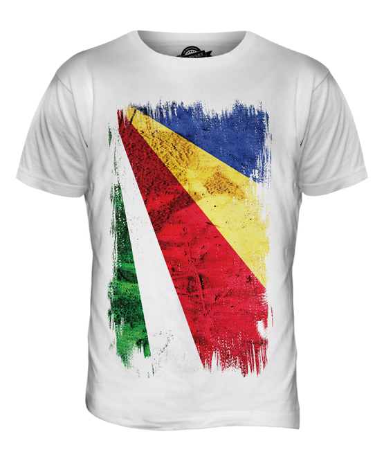 SEYCHELLEN GRUNGE FLAGGE HERREN T-SHIRT TEE SHIRT XS S M L XL 2XL 3XL 4XL 5XL - Bild 2 von 21