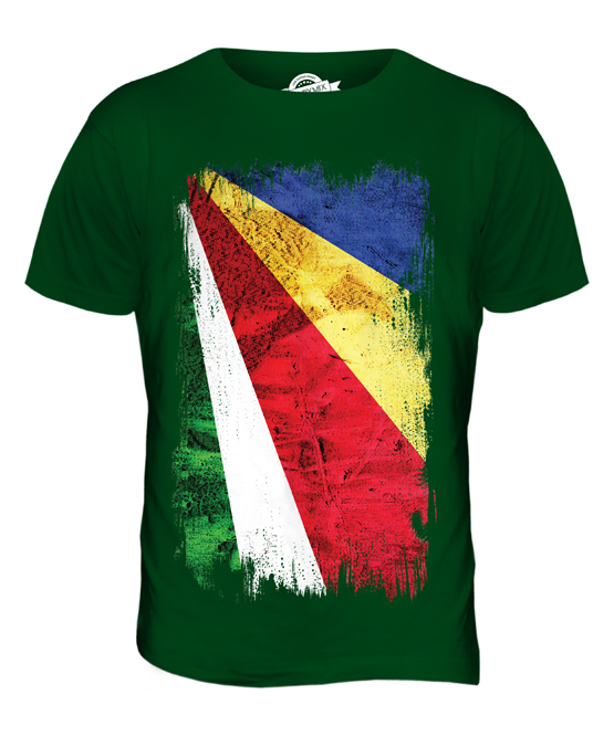 SEYCHELLEN GRUNGE FLAGGE HERREN T-SHIRT TEE SHIRT XS S M L XL 2XL 3XL 4XL 5XL - Bild 13 von 21