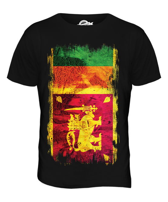 SRI LANKA GRUNGE FLAG MENS TSHIRT TEE TOP SRI LANK? FOOTBALL LANKAN