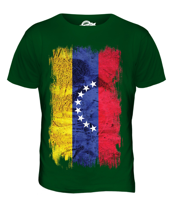 VENEZUELA GRUNGE FLAG MENS T-SHIRT TEE TOP VENEZUELAN SHIRT FOOTBALL ...