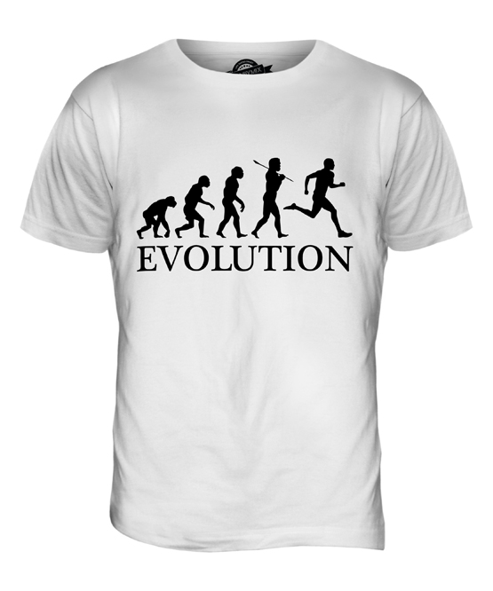 RUNNING RUNNING EVOLUTION OF MAN MENS T SHIRT TEE SHIRT XS S M L XL 2XL