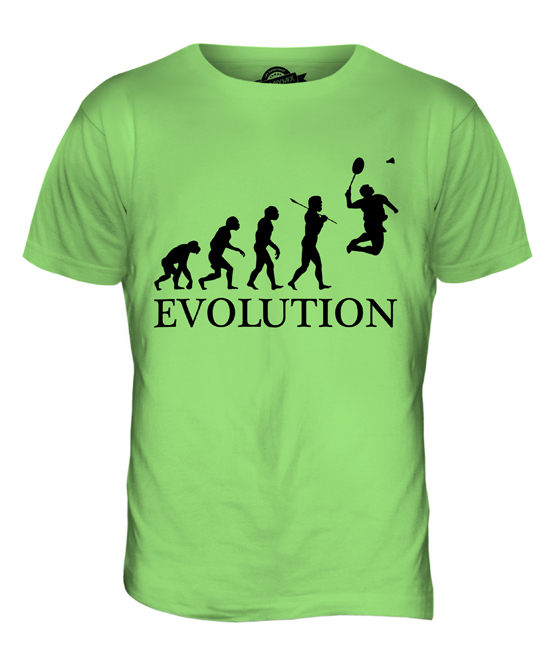 BADMINTON EVOLUTION OF MAN MENS T-SHIRT TEE TOP GIFT RACQUET - Picture 12 of 21