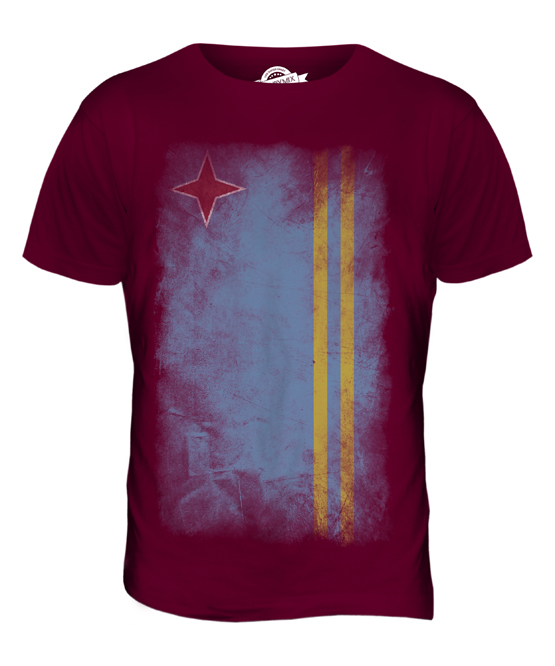 ARUBA FADED FLAG MENS T-SHIRT TEE TOP ARUBAN SHIRT FOOTBALL JERSEY GIFT - Picture 6 of 21