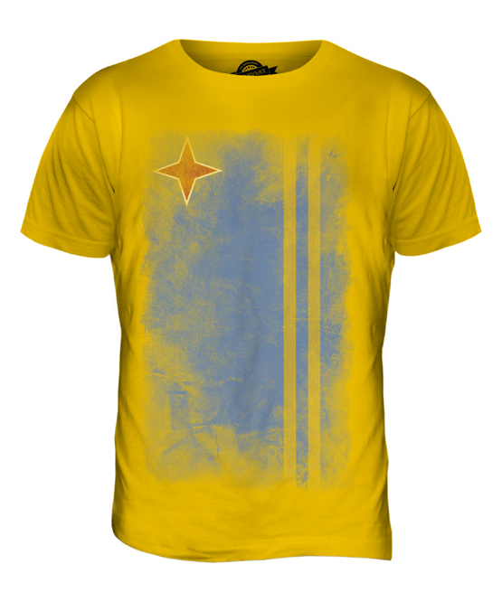 ARUBA FADED FLAG MENS T-SHIRT TEE TOP ARUBAN SHIRT FOOTBALL JERSEY GIFT - Picture 9 of 21