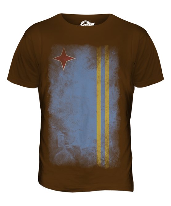 ARUBA FADED FLAG MENS T-SHIRT TEE TOP ARUBAN SHIRT FOOTBALL JERSEY GIFT - Picture 14 of 21