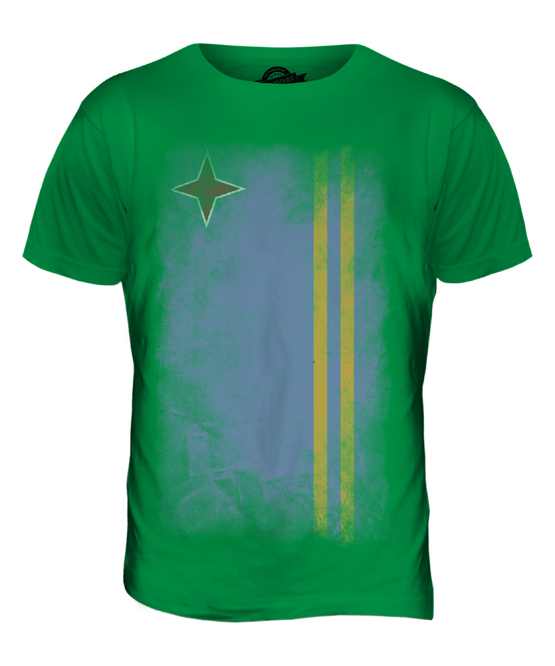 ARUBA FADED FLAG MENS T-SHIRT TEE TOP ARUBAN SHIRT FOOTBALL JERSEY GIFT - Picture 11 of 21