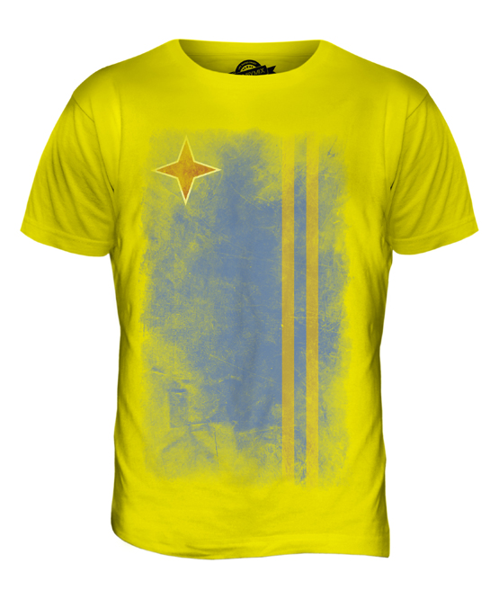 ARUBA FADED FLAG MENS T-SHIRT TEE TOP ARUBAN SHIRT FOOTBALL JERSEY GIFT - Picture 10 of 21