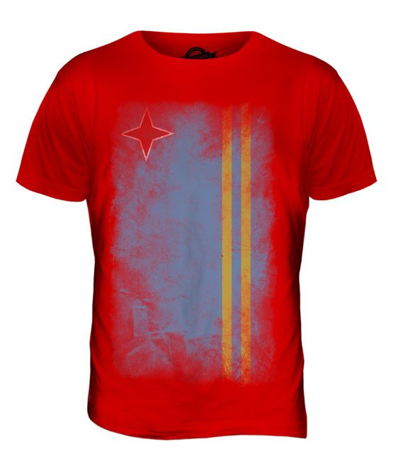 ARUBA FADED FLAG MENS T-SHIRT TEE TOP ARUBAN SHIRT FOOTBALL JERSEY GIFT - Picture 7 of 21