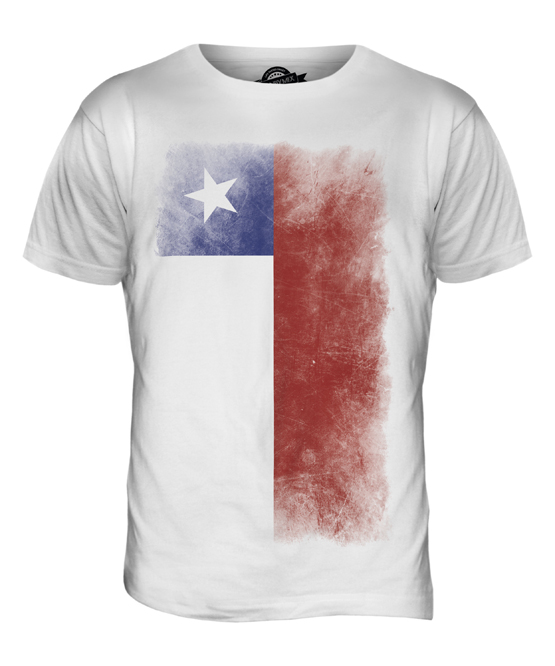 CHILE FADED FLAG MENS T SHIRT TEE SHIRT XS S M L XL 2XL 3XL 4XL 5XL